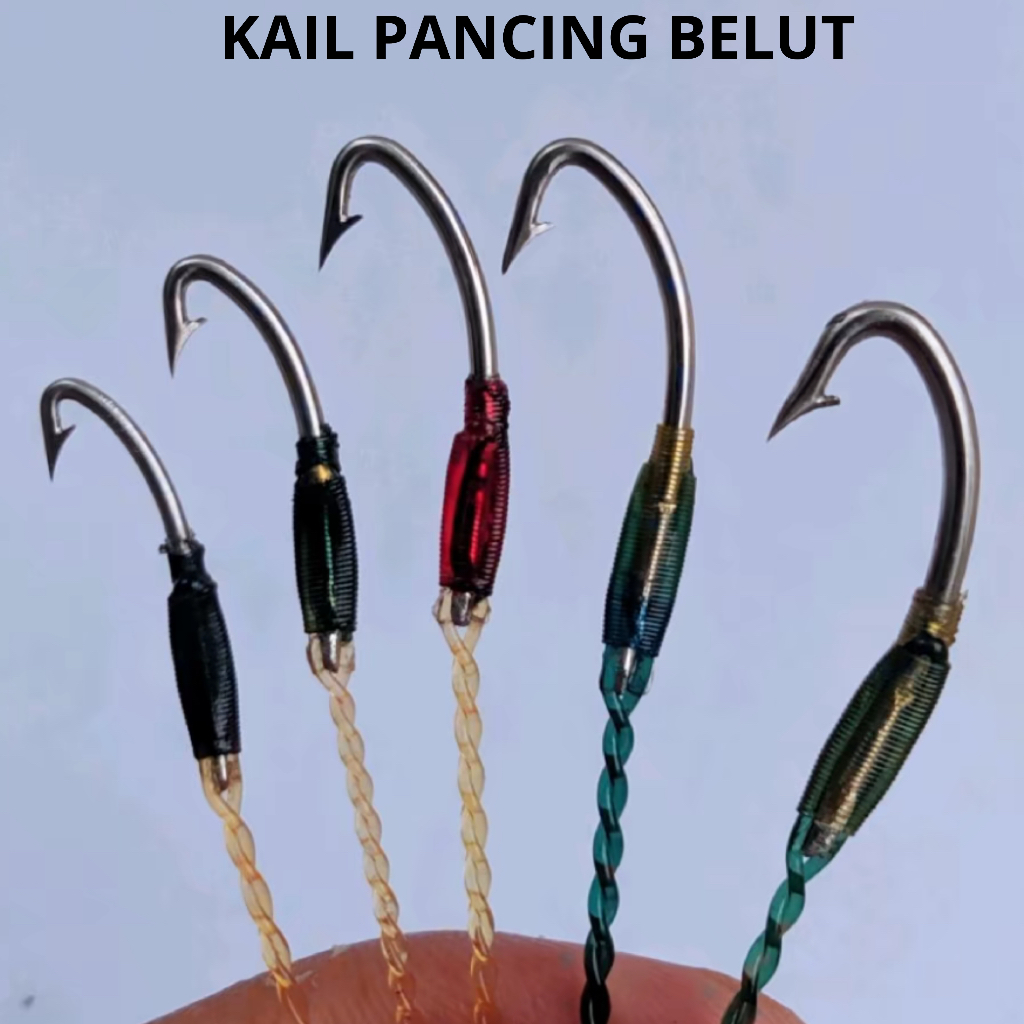 urek belut sawah anti mocel kail pancing belut kuat aman langsung pakai ukuran xl-s