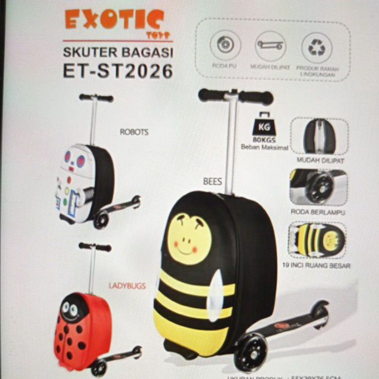 KODE M49Q koper skuter anak