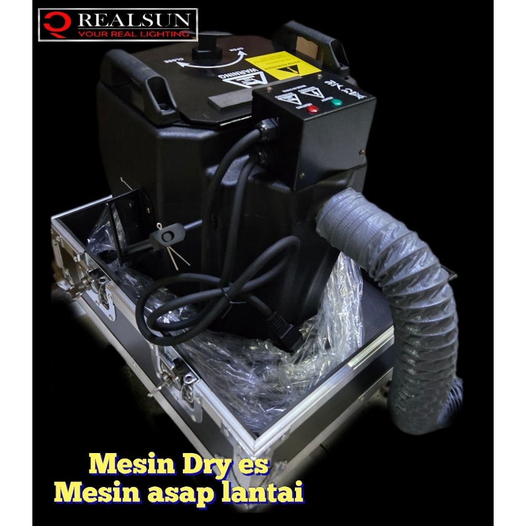 Mesin Dry es Asap Lantai seperti awan,dan asap nya tidak naik,hanya pakai biang es aja 3000/3500watt