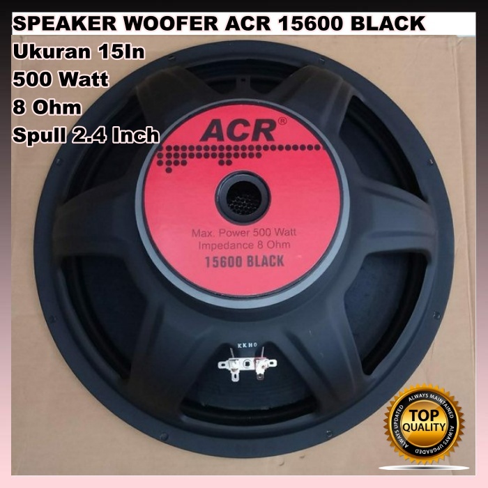 SPEAKER WOOFER ACR 15600 BLACK 15in ACR15600 15inch Hitam ORIGINAL