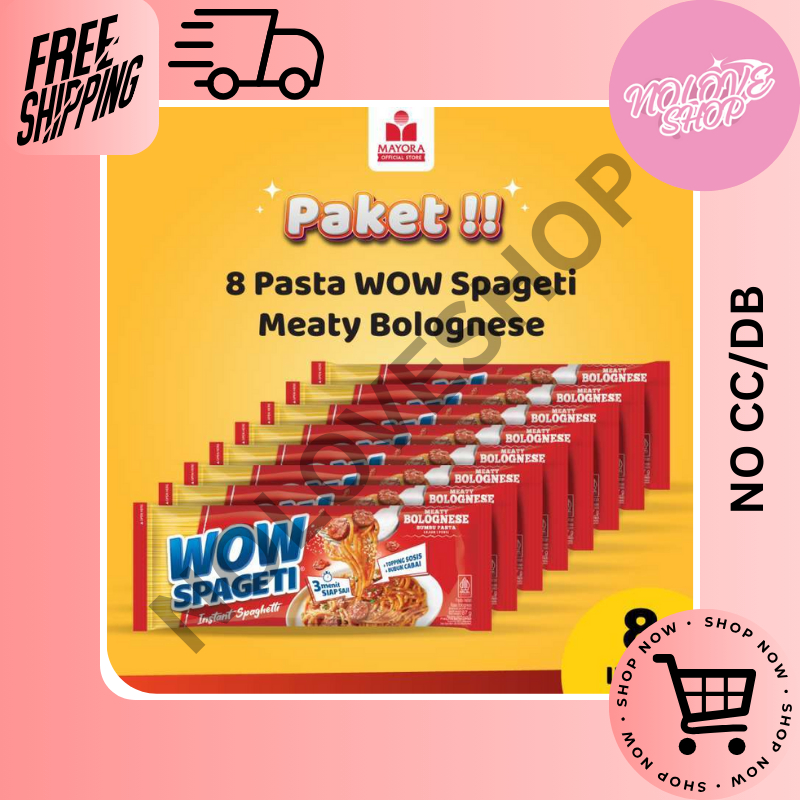 

PAKET 8 Pasta WOW Spageti Meaty Bolognese