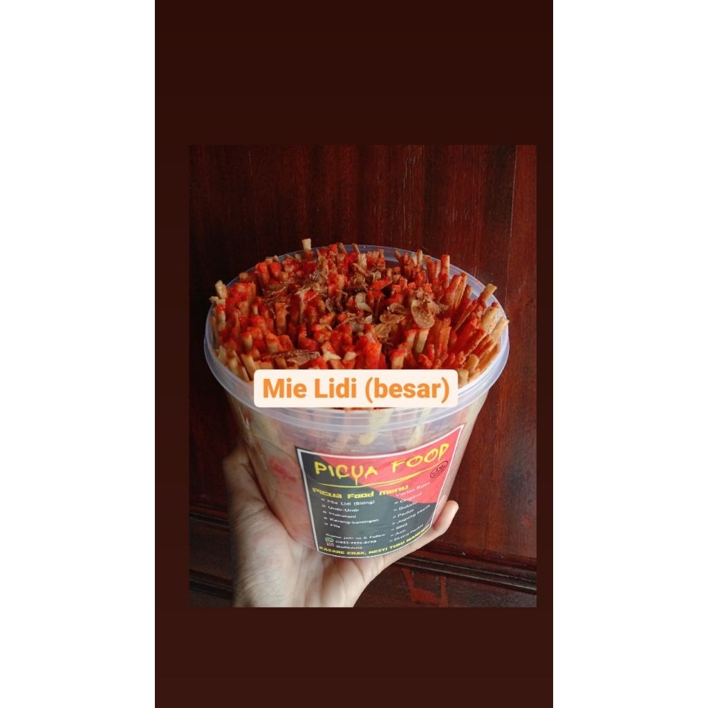 

Mi Lidi (biting) besar toples 750gr