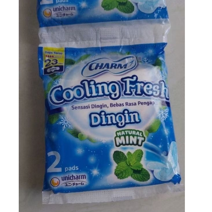 Charm Cooling Fresh Pembalut Renceng Isi 2