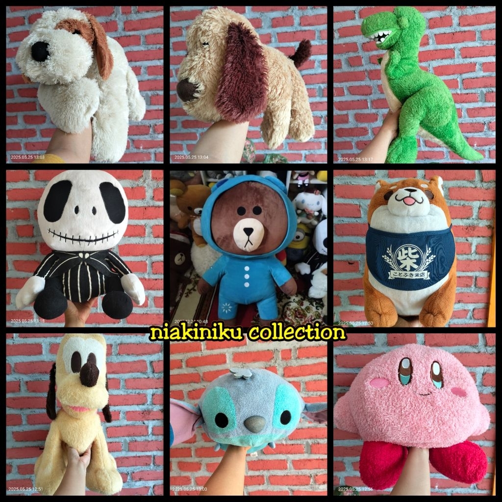 BONEKA JUMBO BROWN KOSTUM - JACK SKELLINGTON NIGHTMARE - SHIBA SK JAPAN - ANJING AURORA - KIRBY BULU
