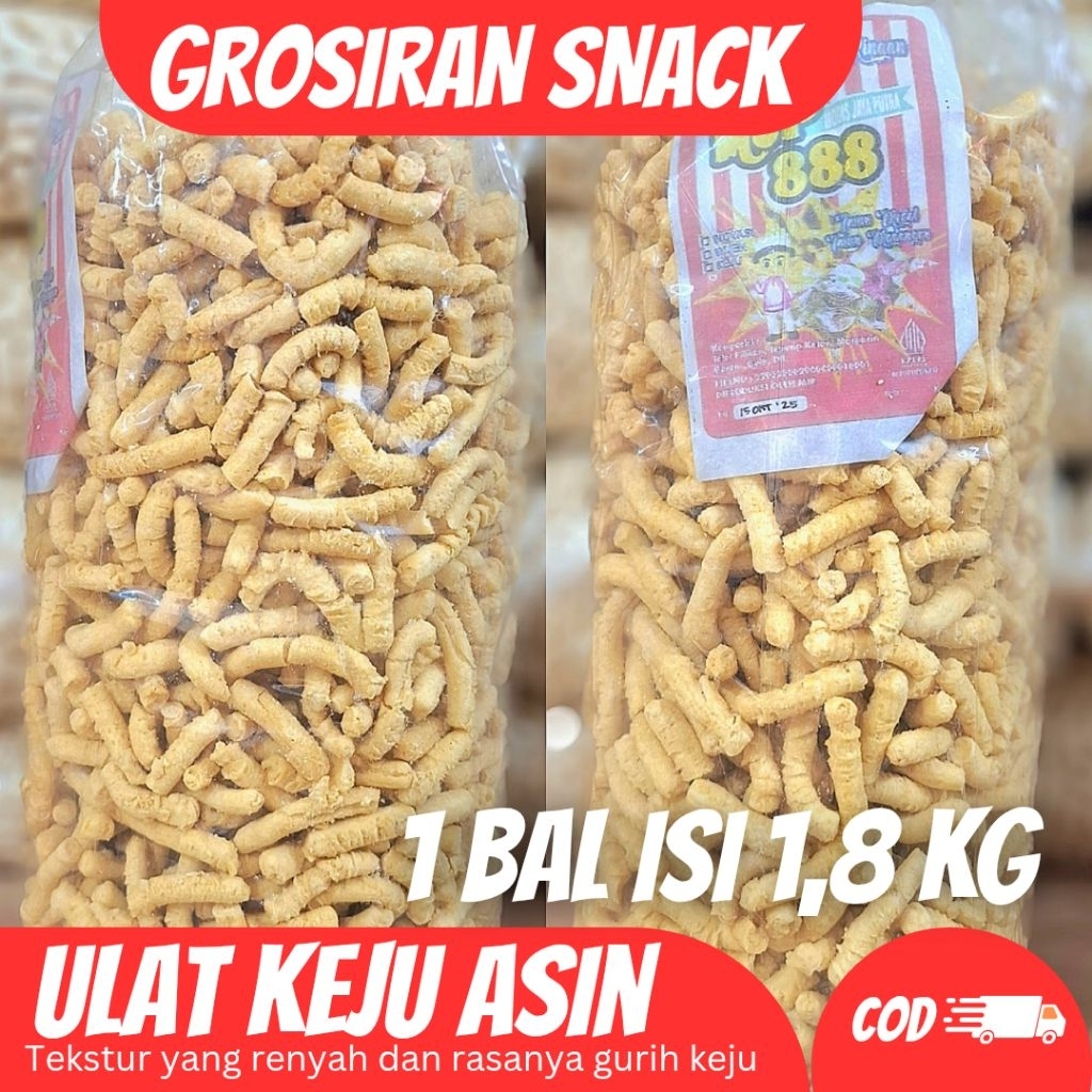 

(1 BAL isi 1,8 KG) ULAT KEJU ASIN (888)