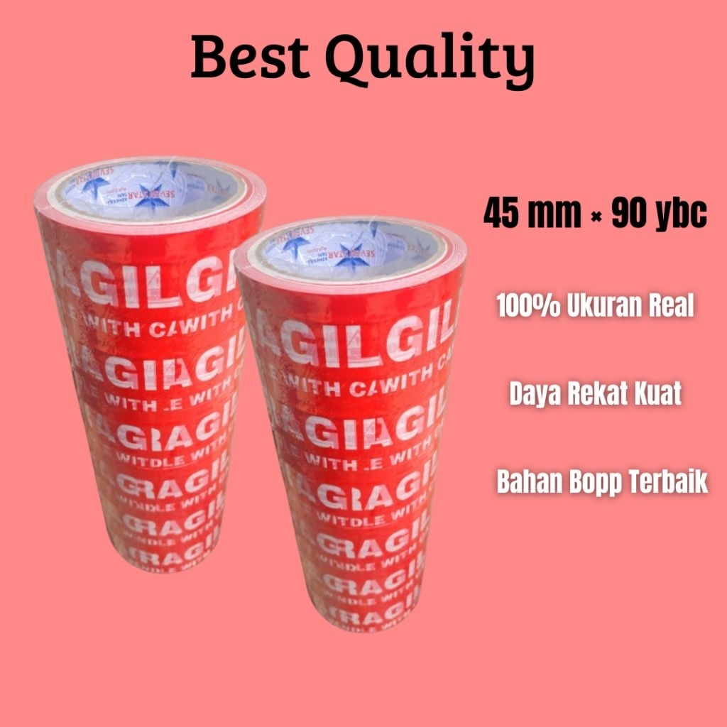 

1 Slop Lakban Fragile Jangan Dibanting 45 mm x 100 yard | Lakban Fragile Merah 45 mm × 100 yard Isi 6 Roll | Lakban Fragile Unboxing 45 mm × 100 yard 1 Slop | Lakban Fragile Merah 100 yard Tebal 1 Slop Isi 6 Pcs