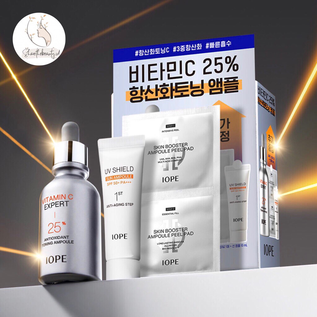 NEW IOPE Vitamin C Expert 25% Antioxidant Toning Line Limited Set Gift