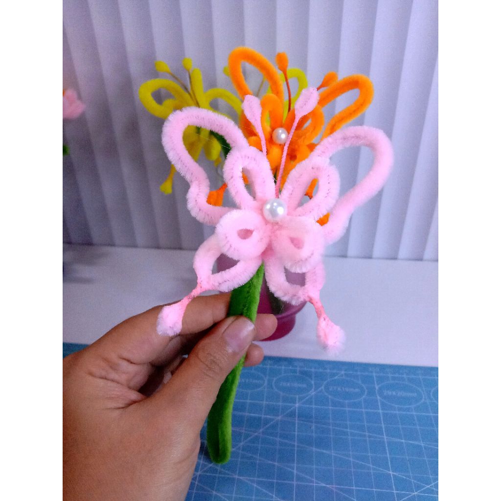 

(Sudah termasuk pensil) hiasan pensil kawat bulu kupu-kupu