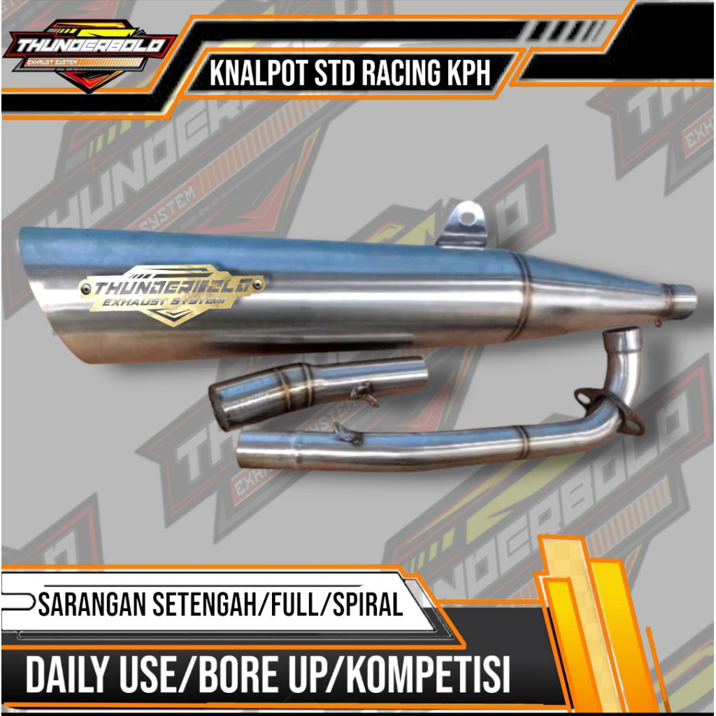 KNALPOT STANDAR RACING BEBEK HONDA KARISMA SUPRA X 125 KIRANA ASTREA DLL