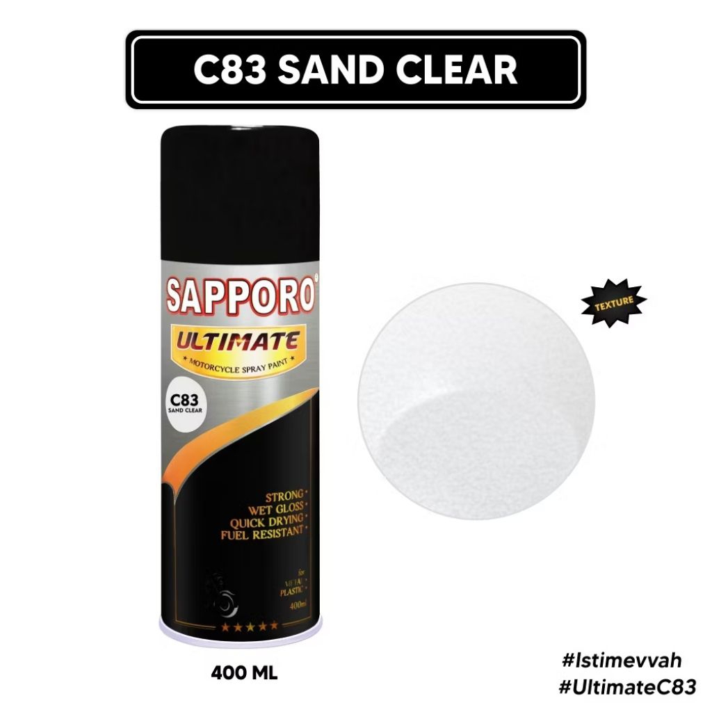 Sapporo Ultimate C83 Sand Clear / clear pasir / clear texture