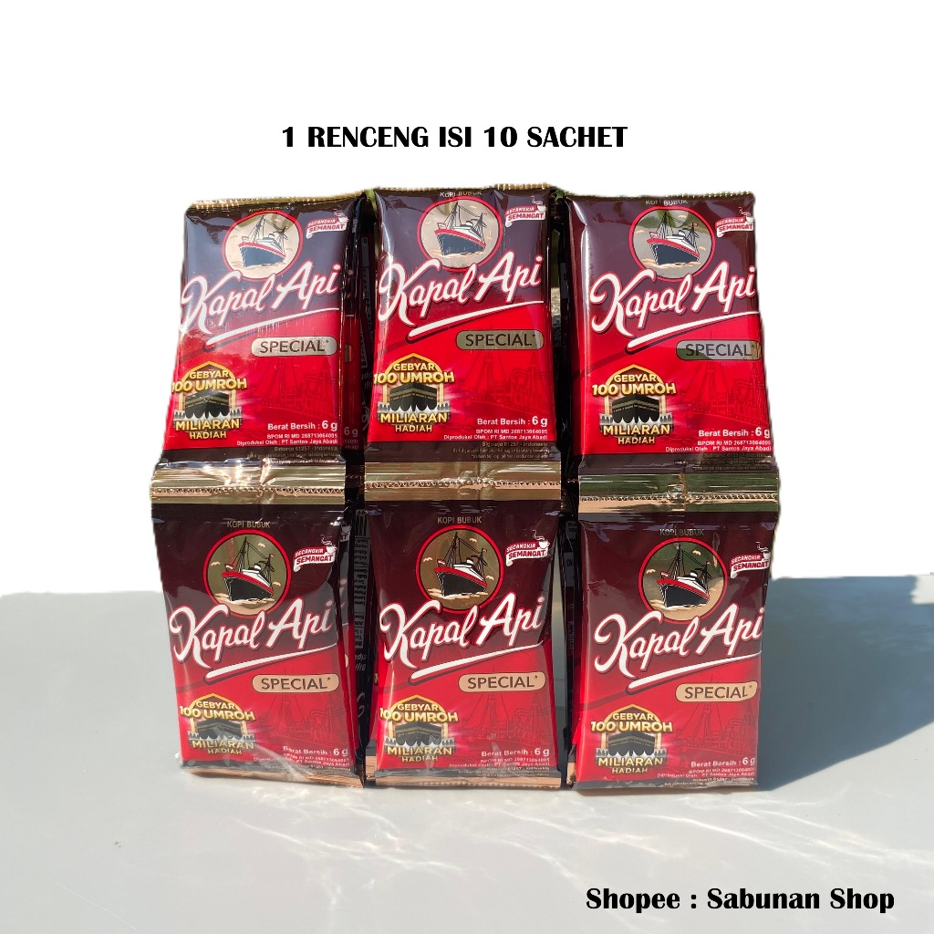 

Kopi Hitam KAPAL API Spesial Mini 6 gr (10 sachet)