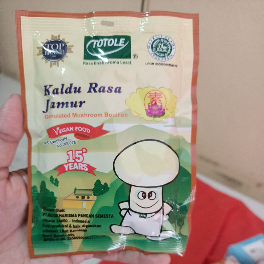 

Totole Kaldu Jamur 40gr