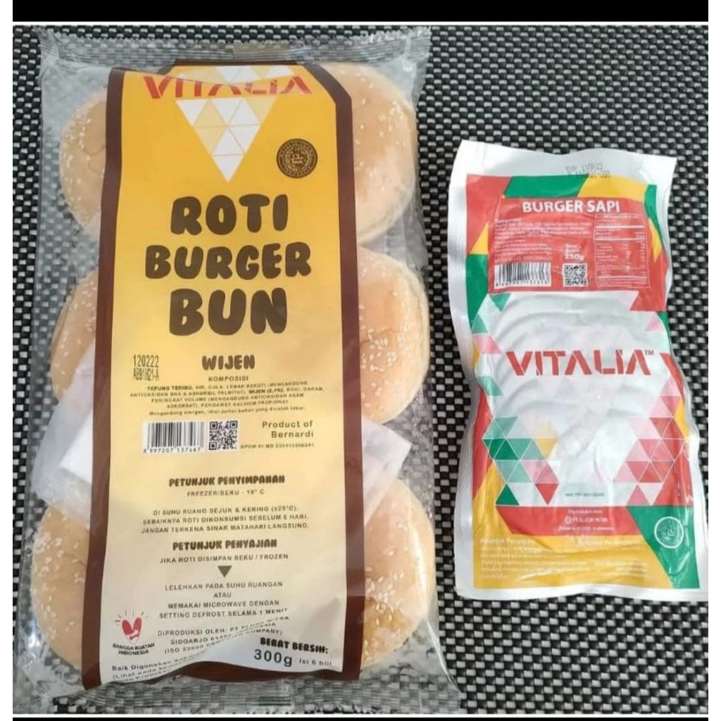 

Paket Burger+ Beef vitalia isi 10