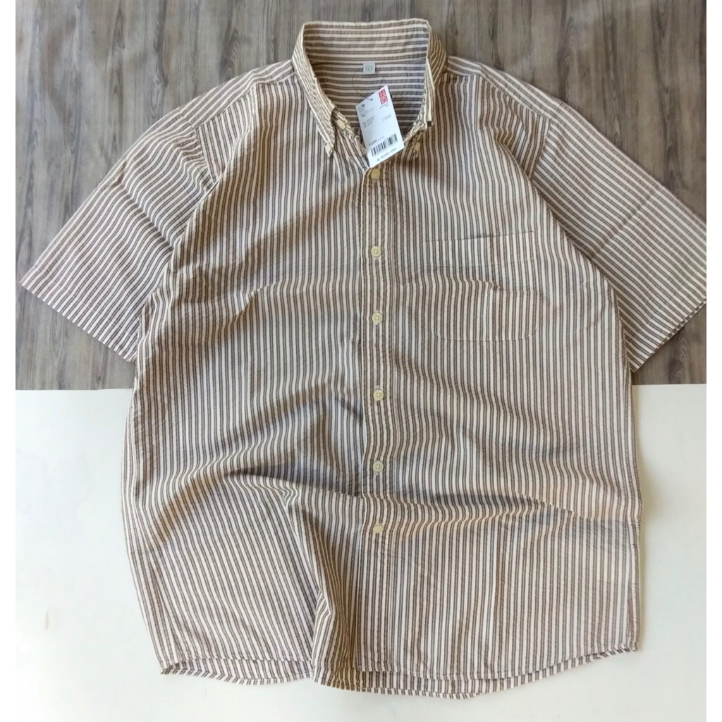 KEMEJA STRIPE UNIQLO SECOND