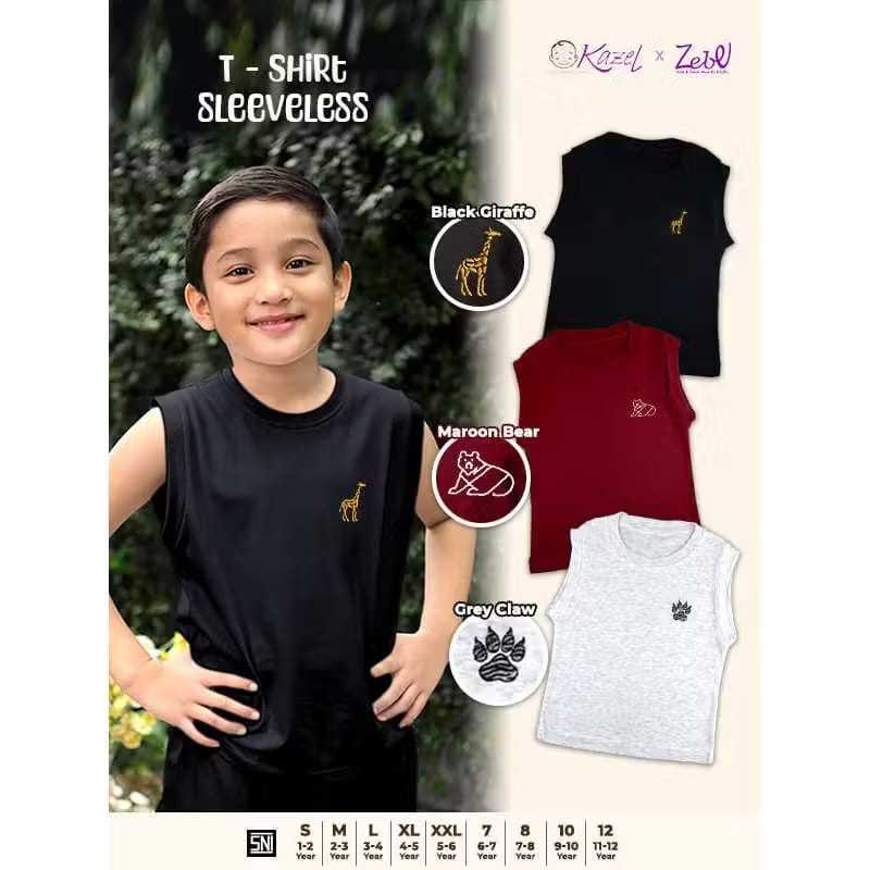 KAZEL Zebe Tshirt Sleeveless Bordir