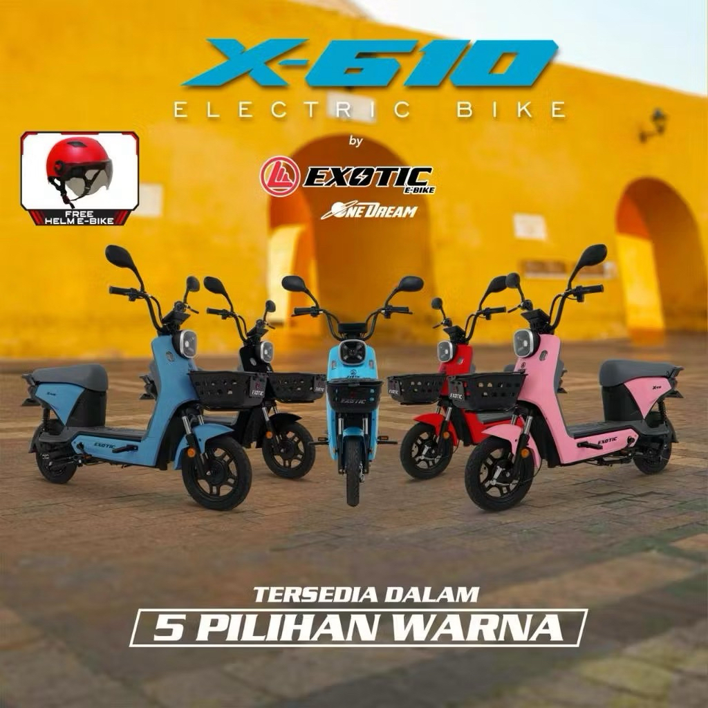 Sepeda Listrik elektrik e-bike Exotic x-610 x610 by Pacific
