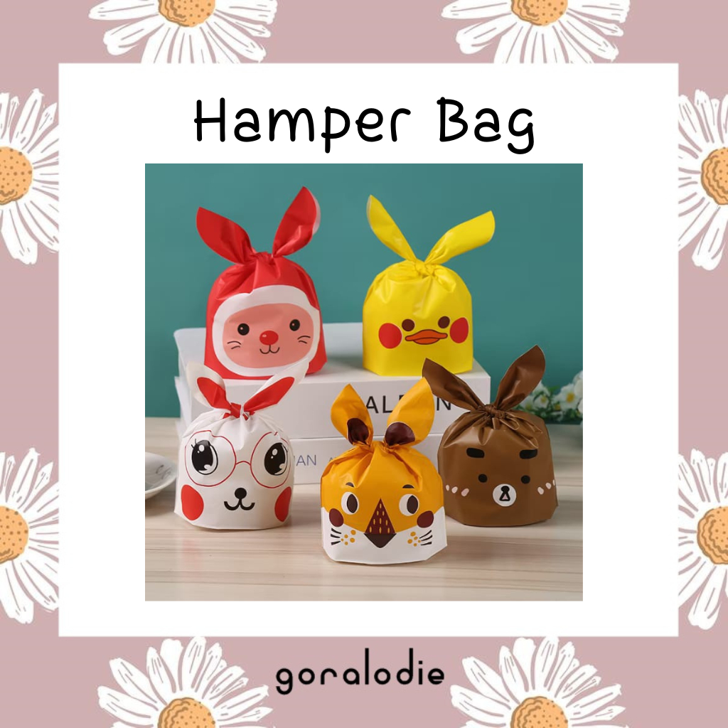 

HAMPERS BAG KARTUN KEMASAN HAMPERS IKAT GOODIE BAG SERBAGUNA KANTUNG SOUVENIR ULANG TAHUN SOUVENIR BAG