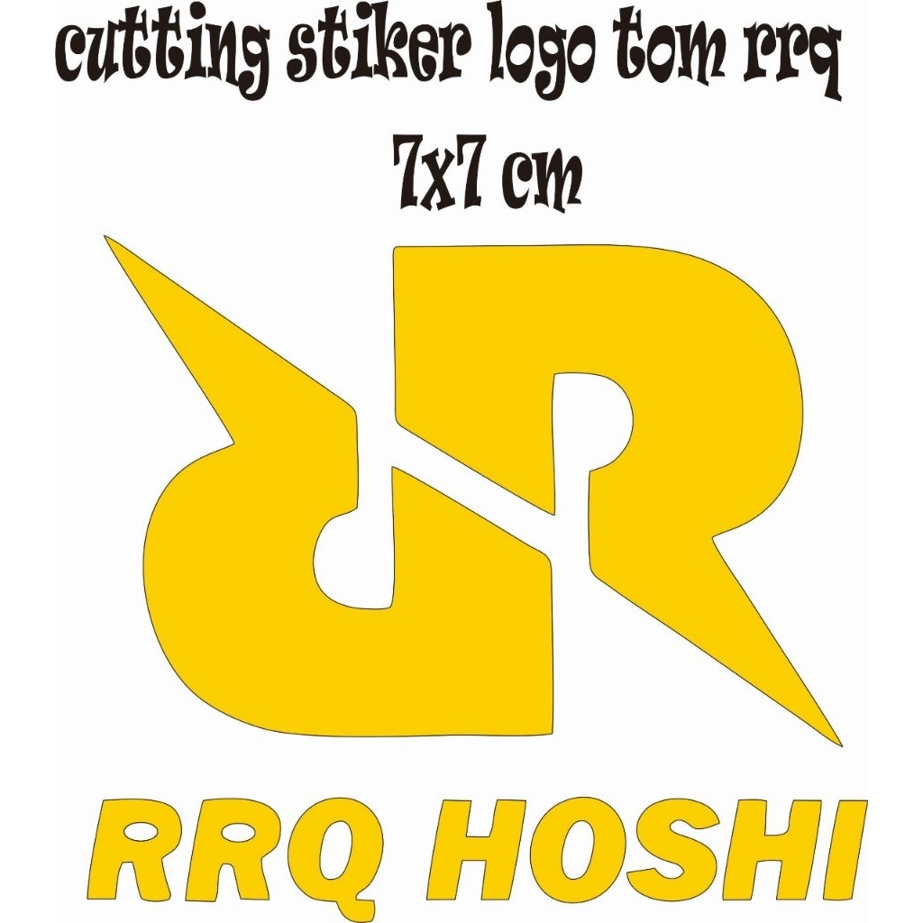 

CUTTING STICKER LOGO TIM RRQ