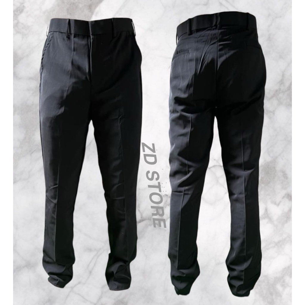 Celana PDH HITAM JATAH POLRI HALUS 2024 /Celana PDH POLISI/Celana Pendidikan POLRI