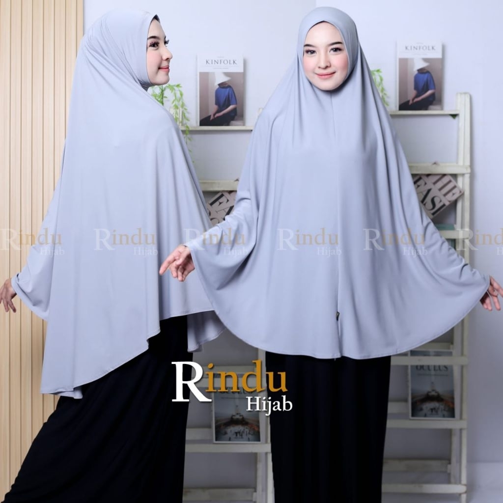 kerudung Khimar syar'i Jersey jumbo XXL non pet
