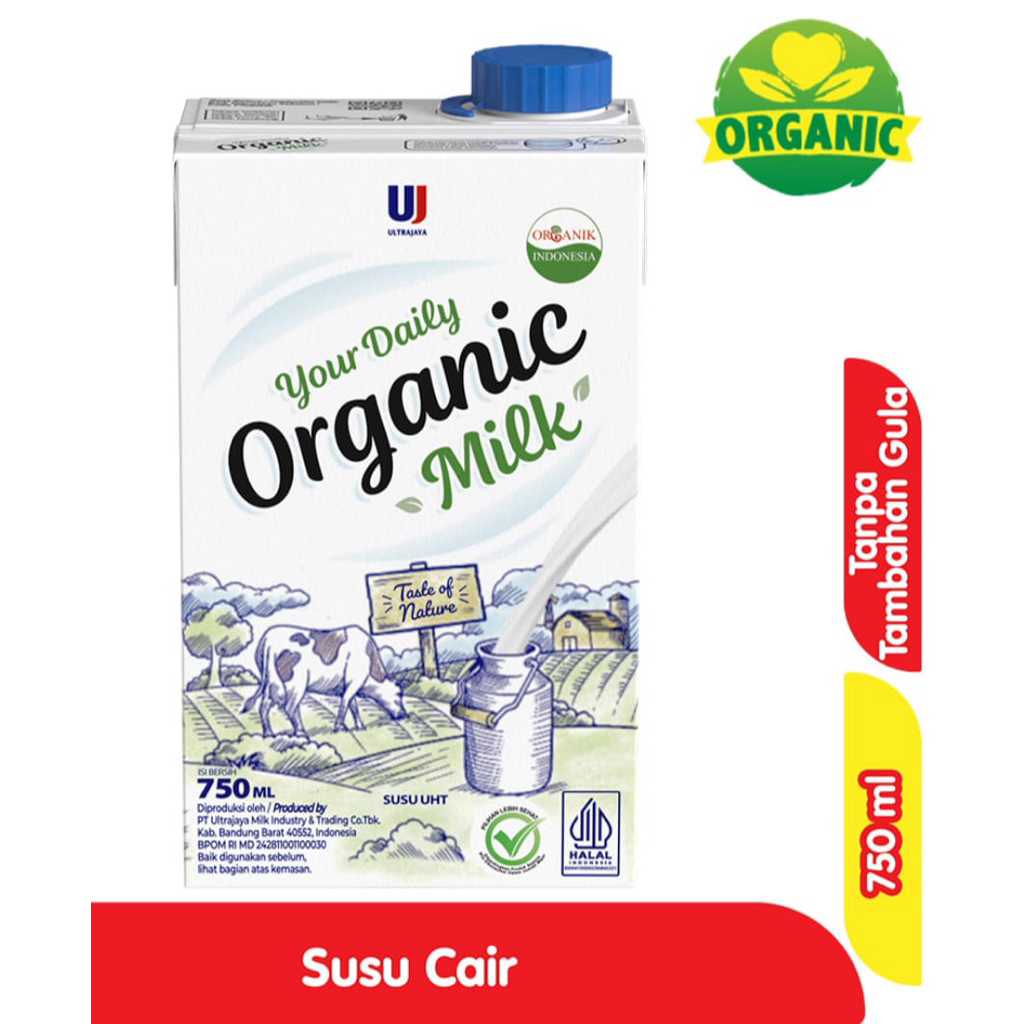 

ULTRA MILK SUSU CAIR UHT ORGANIK KOTAK 750 ML