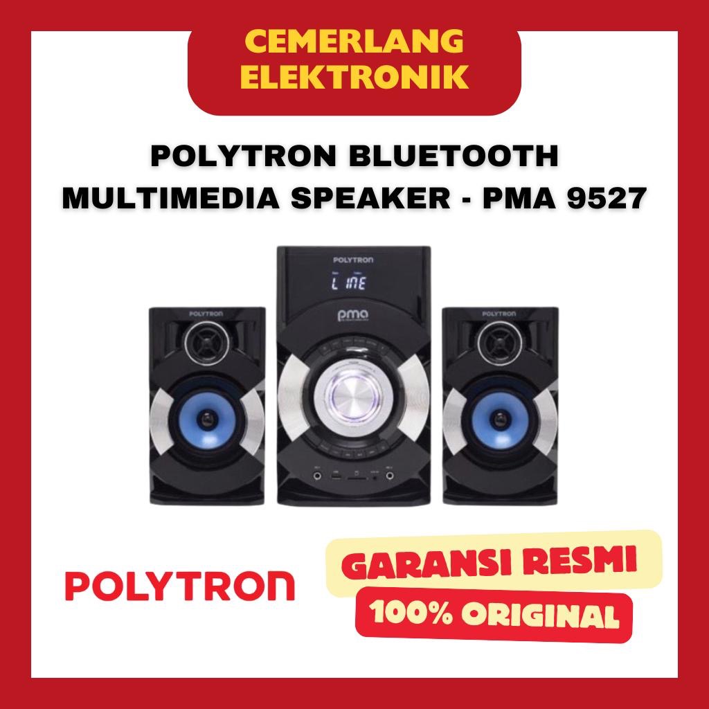 POLYTRON SPEAKER MULTIMEDIA BLUETOOTH PMA 9527 / RADIO KAROKE POLITRON GARANSI RESMI PMA9527