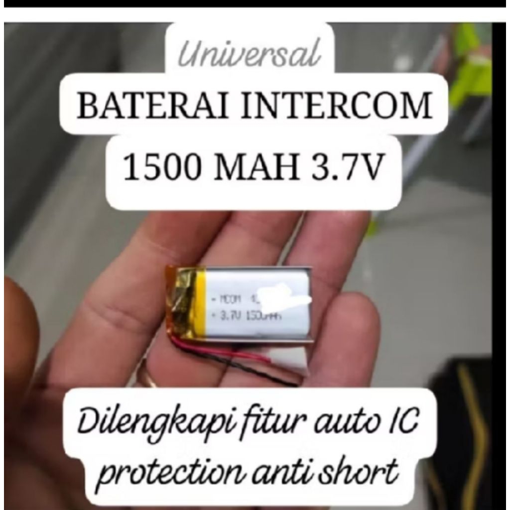 Baterai intercom Zacro Battery Intercom Zacro Bluetooth Helm Headset