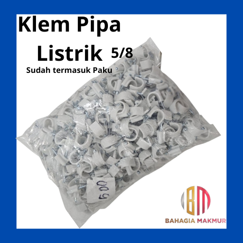 Klem Pipa Listrik 5/8'' Isi Pcs