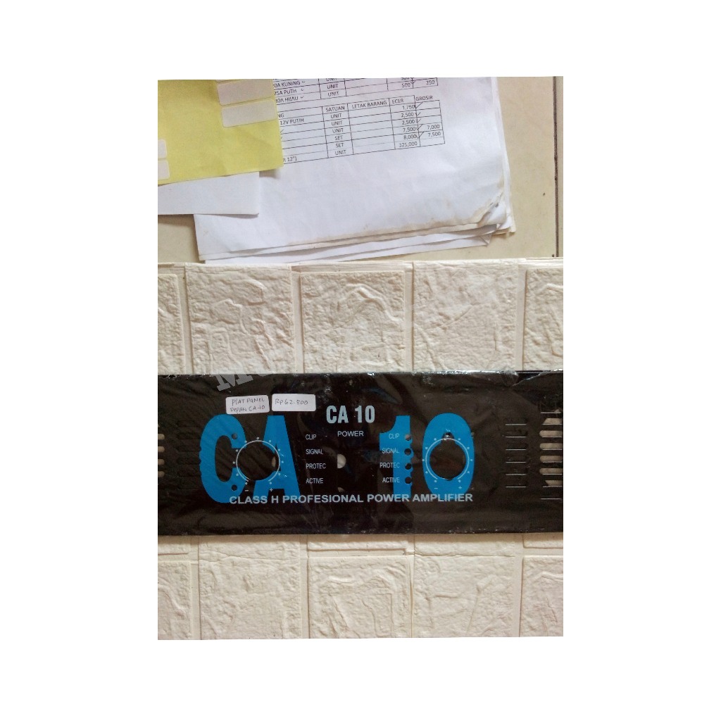 PLAT PANEL BOX AMPLI/POWER DEPAN BELAKANG CA-10