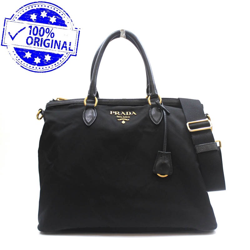 Preloved Prada Tessuto Nero Black Nylon Crossbody Bag