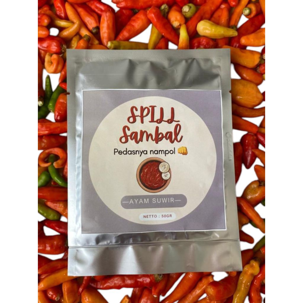 

SAMBAL AYAM SUWIR SACHET 50GR BEST SELLER / SAMBAL HOMEMADE / SPILL SAMBAL / SAMBAL KELUARGA TANPA PENGAWET