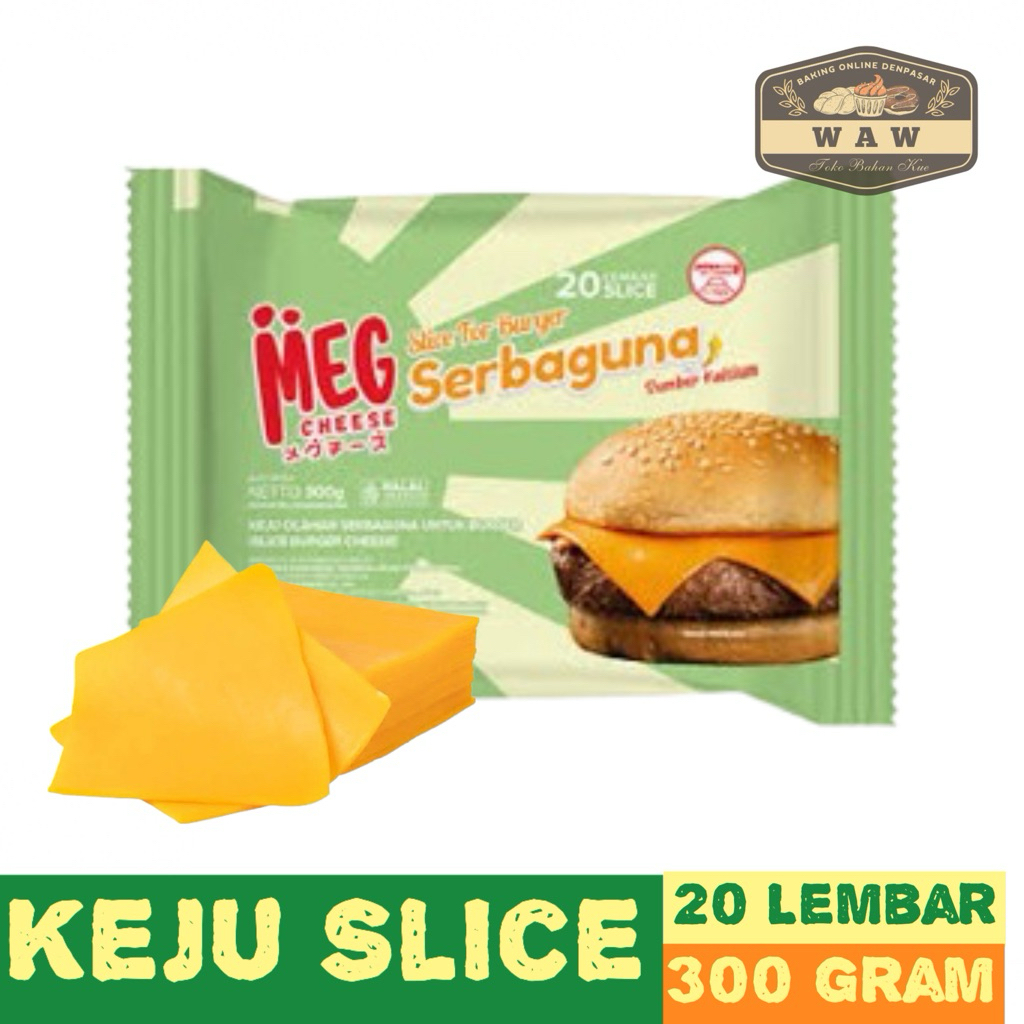 

MEG Keju Slice Serbaguna 20 Lembar / Cheddar Cheese Slice 300 GRAM