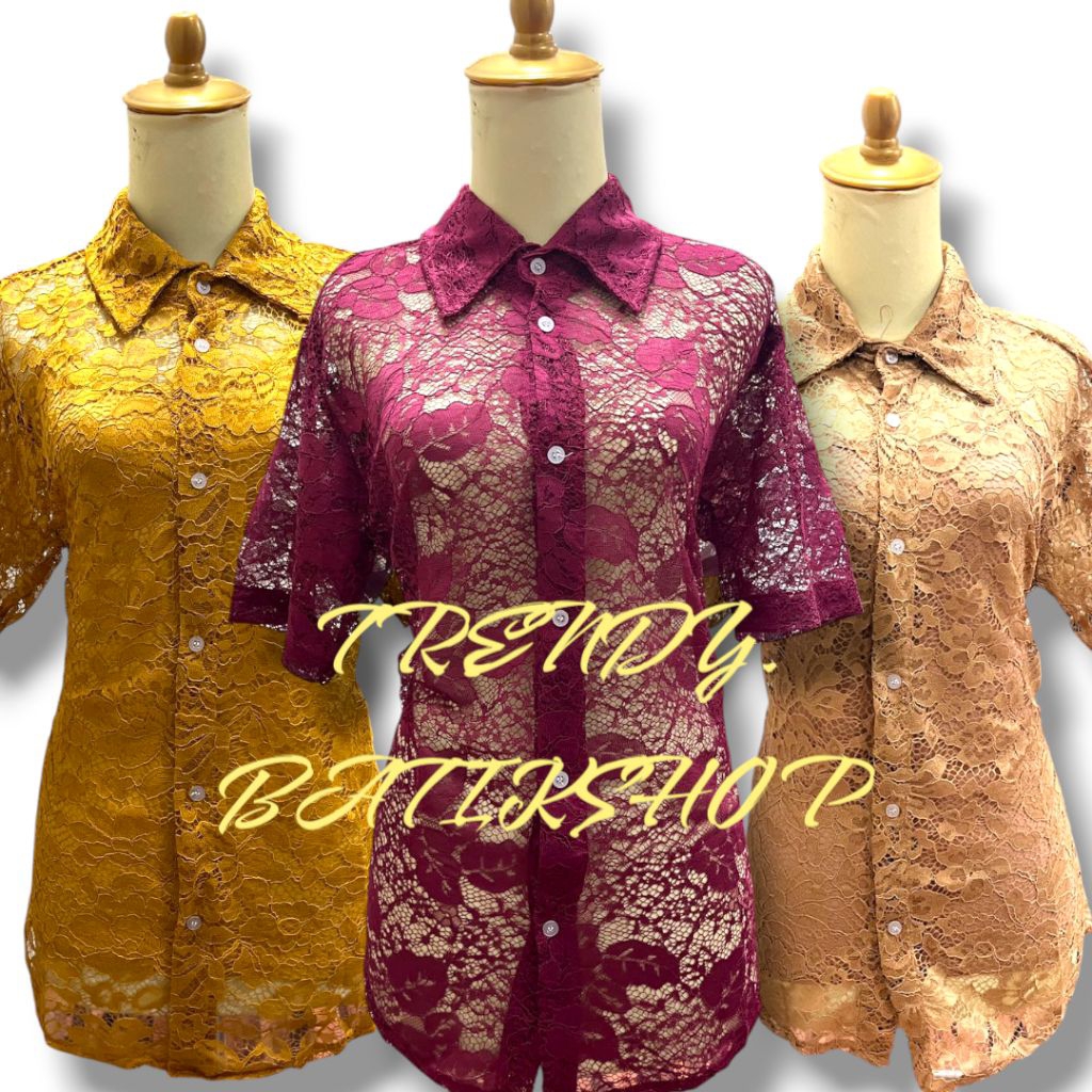 outer brokat kebaya wanita mideren kekinian/ outer brokat kekinian