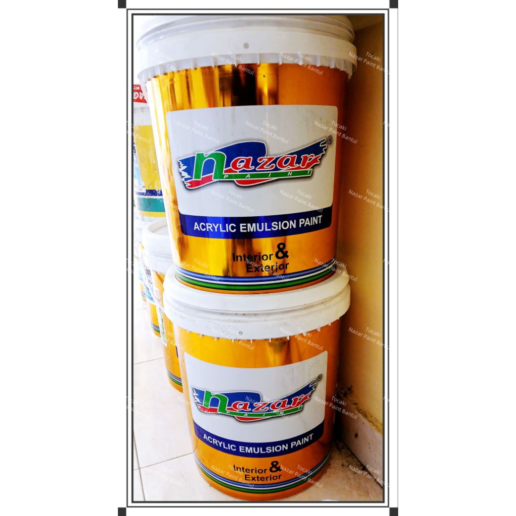 Pail bekas cat, ember bekas cat, wadah cat, tempat cat