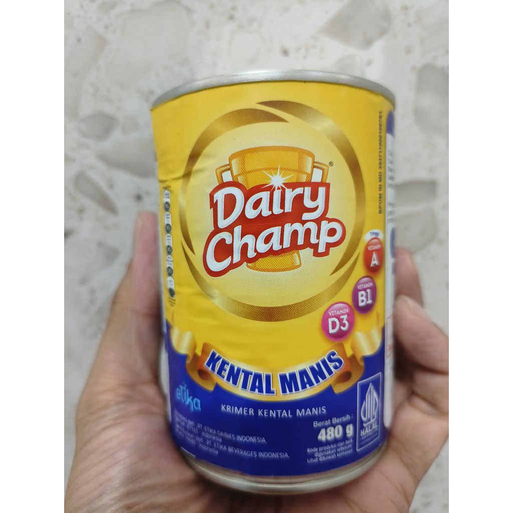 

Susu Kental Manis Dairy Champ Kemasan Kaleng 480 Gram