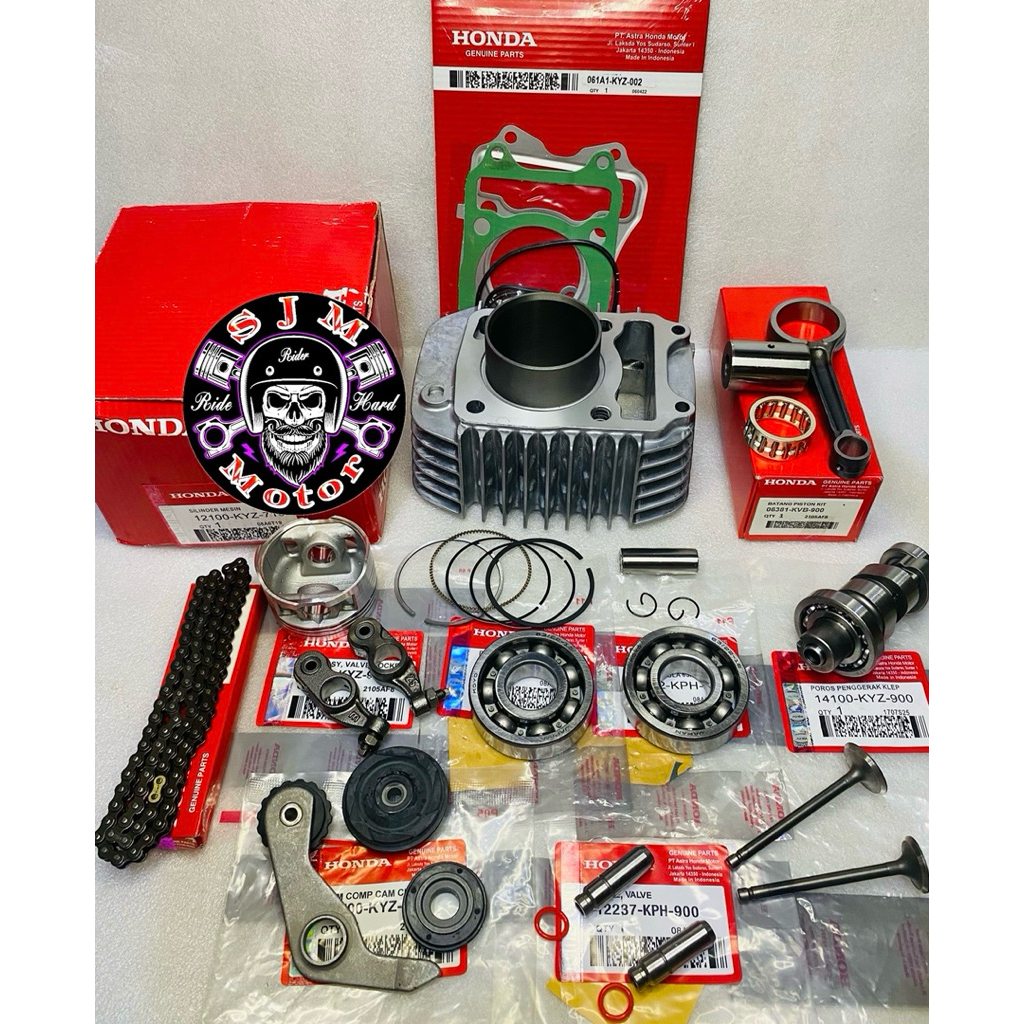 Paket blok seher komplit KYZ 10,Aitem Honda supra x 125 fi helem in