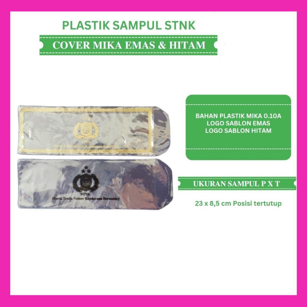 

Sampul STNK Bahan Plastik Mika Tebal | Cover Pelindung STNK
