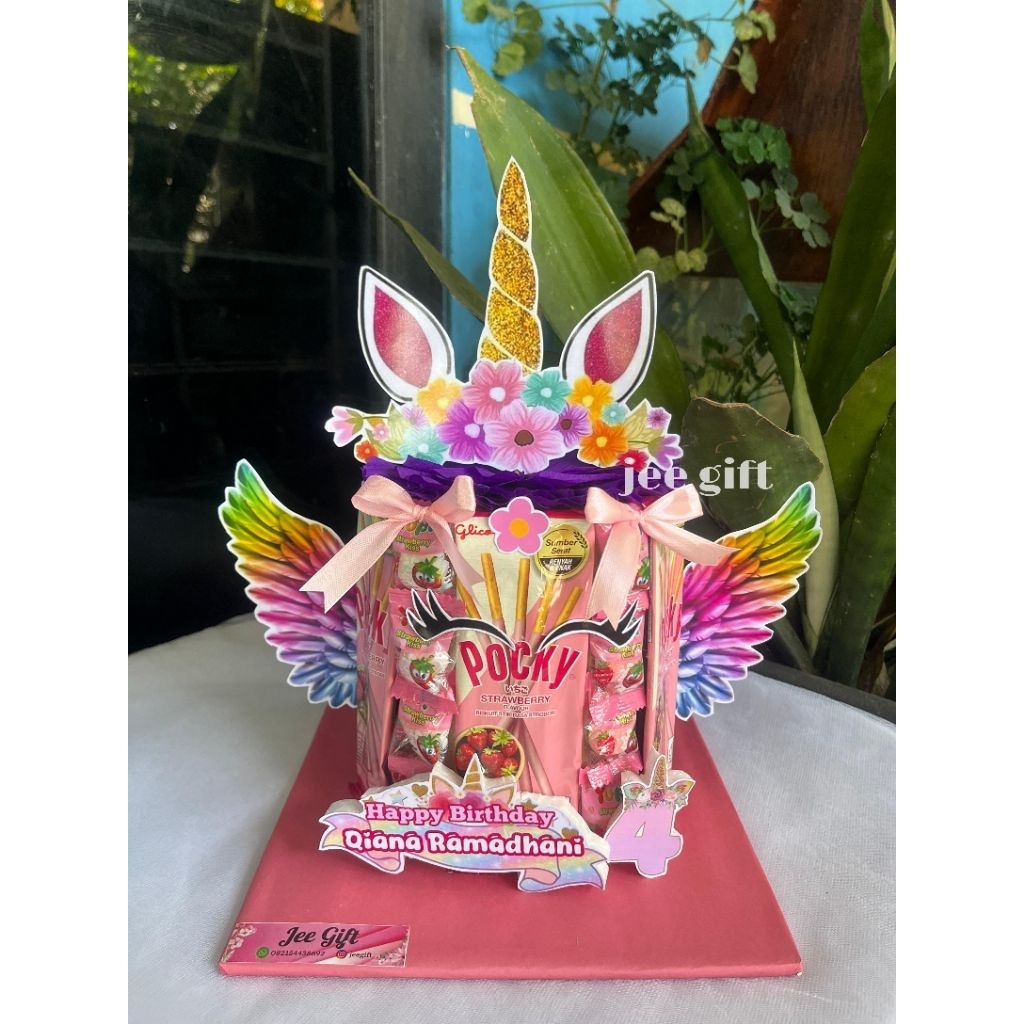 

Tower snack tema Unicorn/snack tower/cake snack/hadiah ultah, kelulusan dll