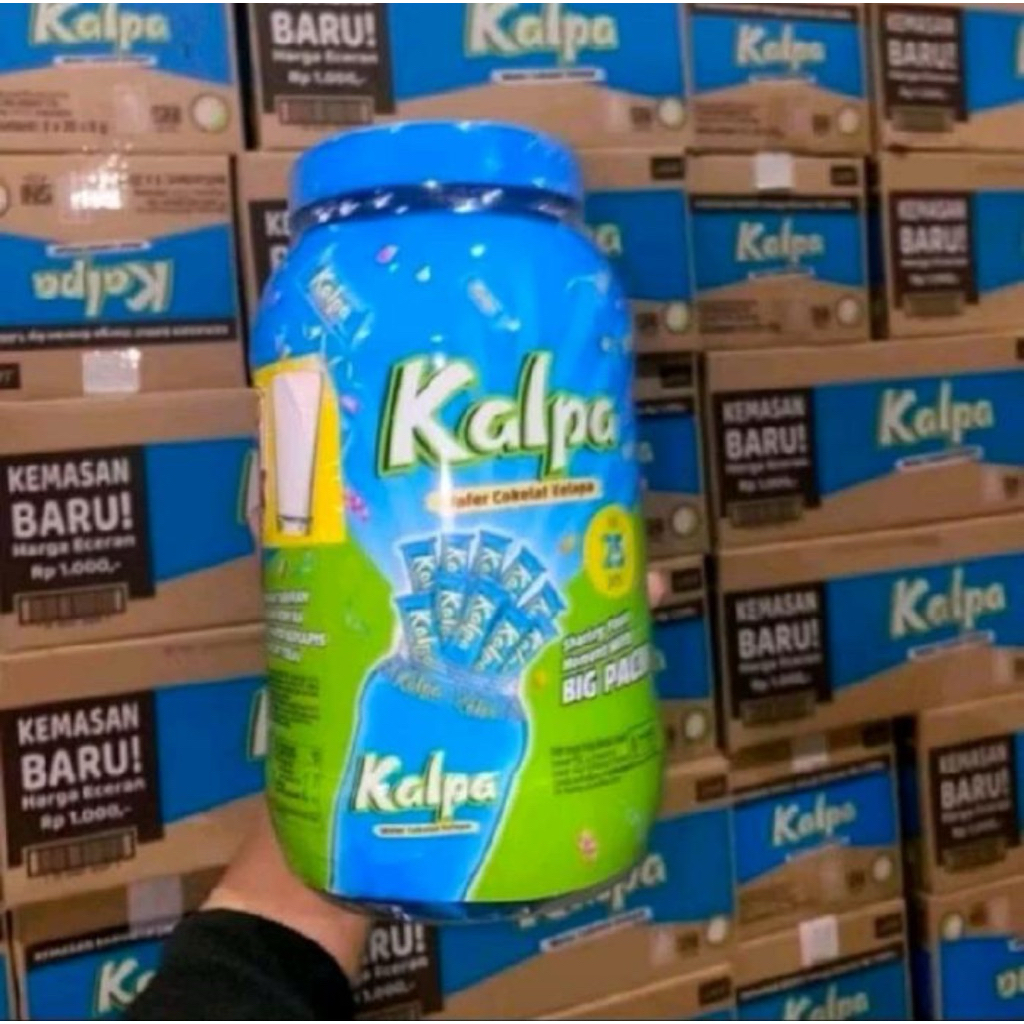 

Kalpa wafer cokelat salut kelapa kranci botol isi 25pcs