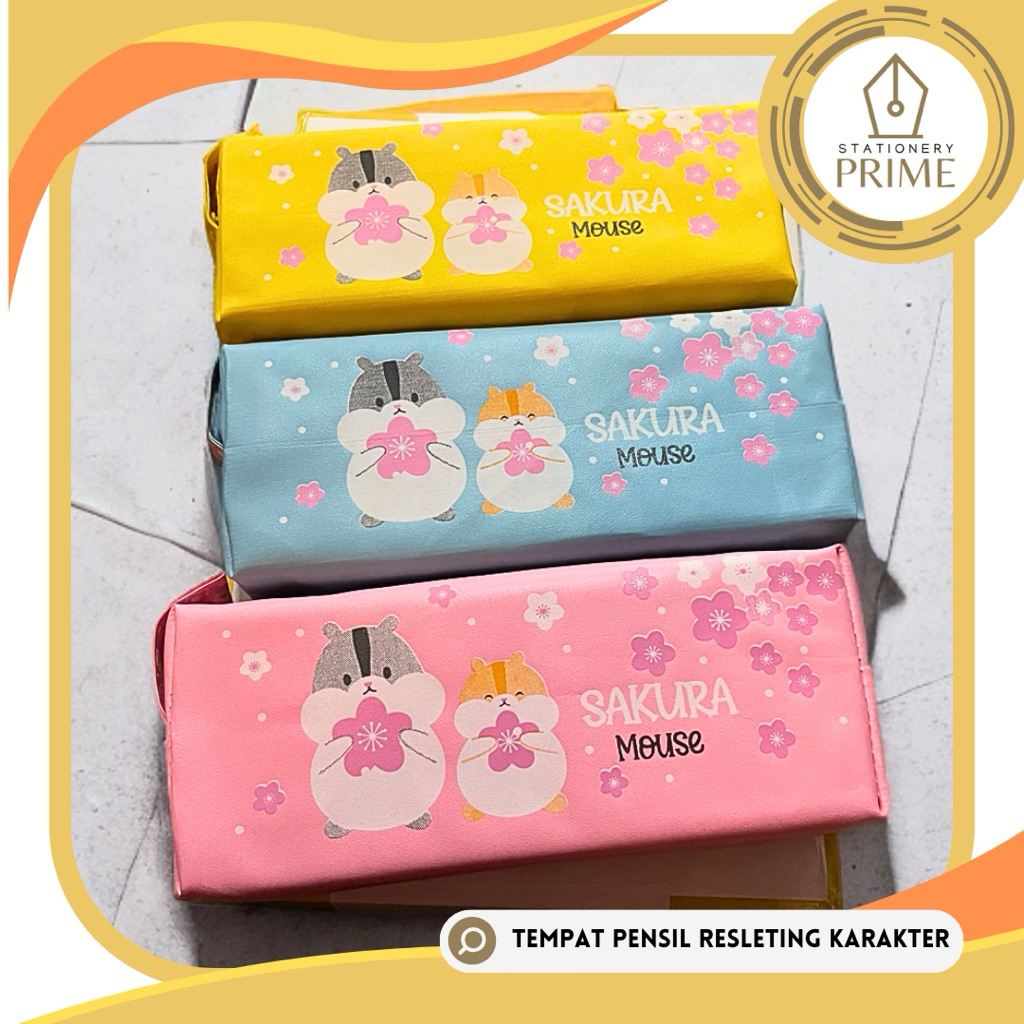 

Tempat Pensil / Pencil Case Resleting Karakter Hamster Kucing Kelinci Murah [FT 115 / 120]