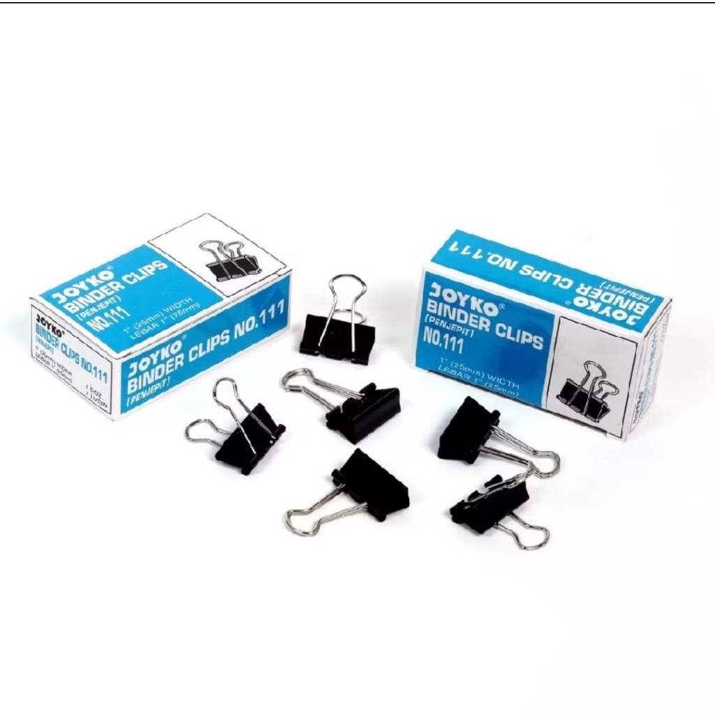 

BINDER CLIP NO.111 JOYKO ( harga 1 kotak kecil )