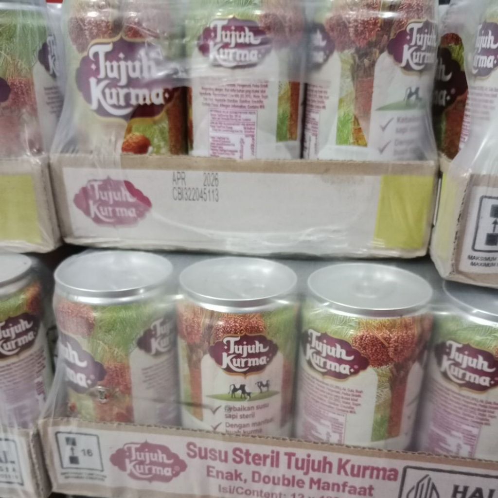 

susu steril tujuh kurma 189ml (12pcs)