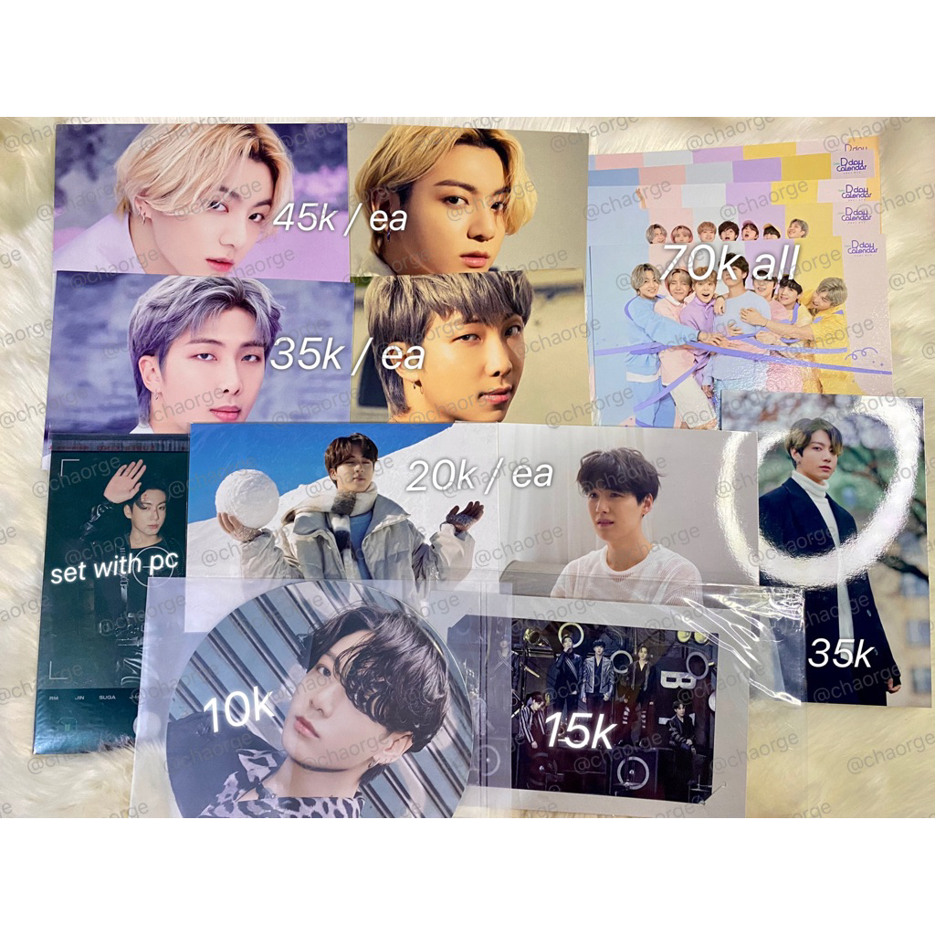 [WTS] READY STOCK POSTCARD BTS NAMJOON JIN SUGA JUNGKOOK DFESTA CALENDAR BTS THE BEST PROOF