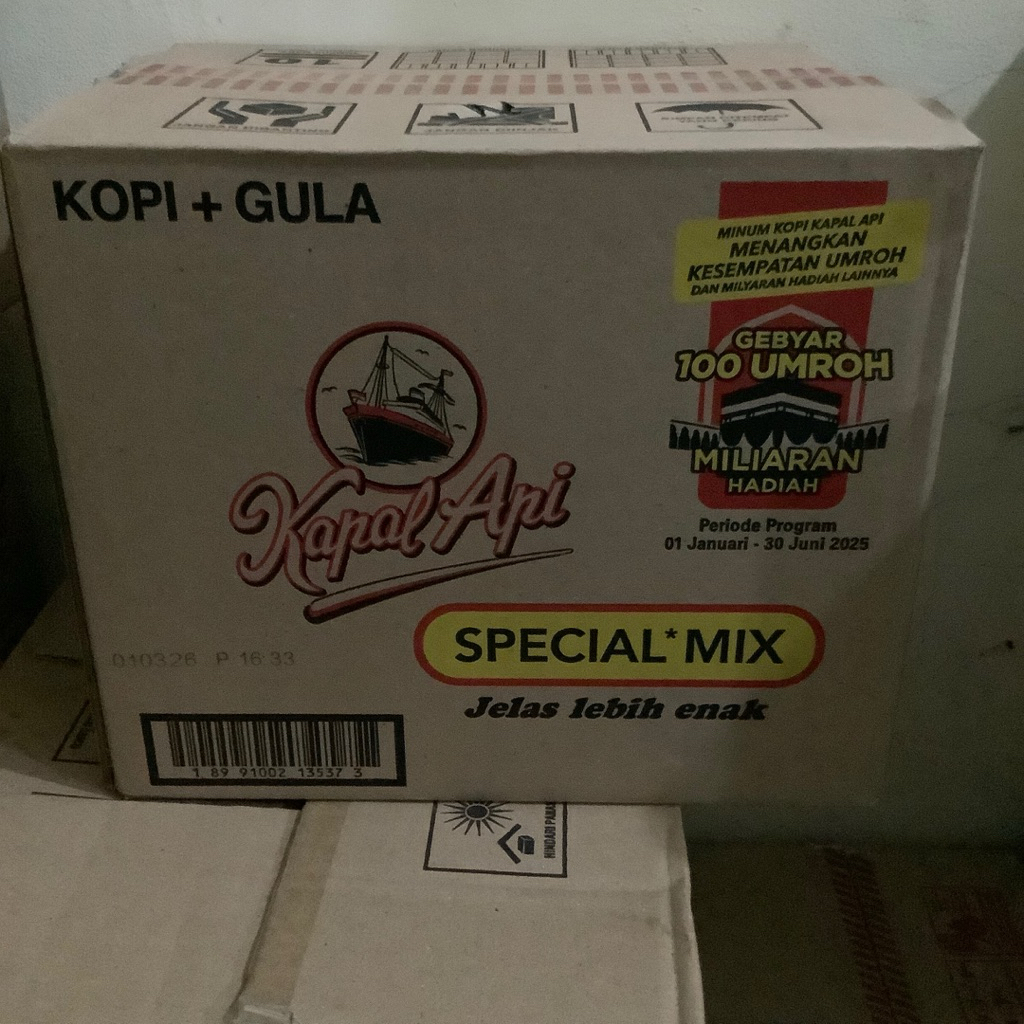 

kopi kapal api special mix 1 dus isi 10 renceng 120 pcs