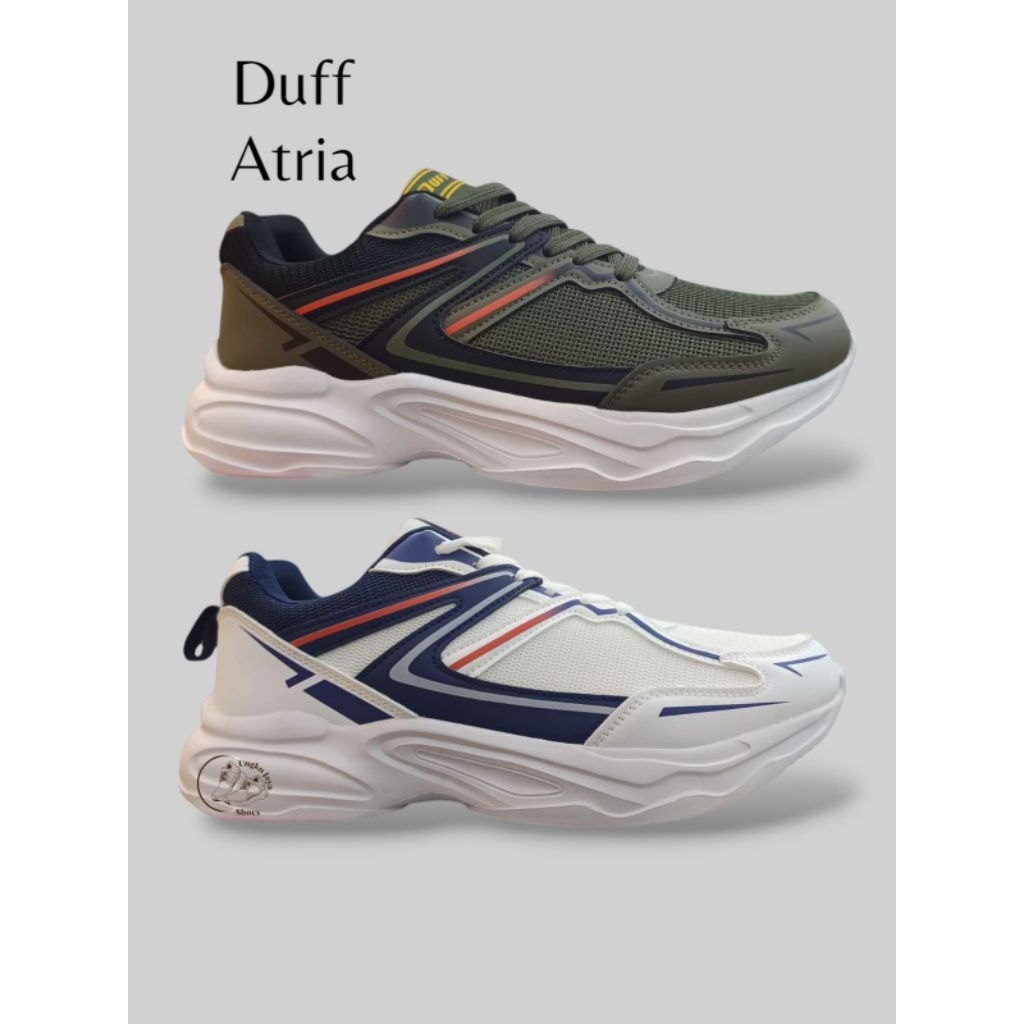 SEPATU SNEAKER RUNNING PRIA DUFF ATRIA TERSEDIA SIZE 39-44 SIZE BIG ORIGINAL TERBARU