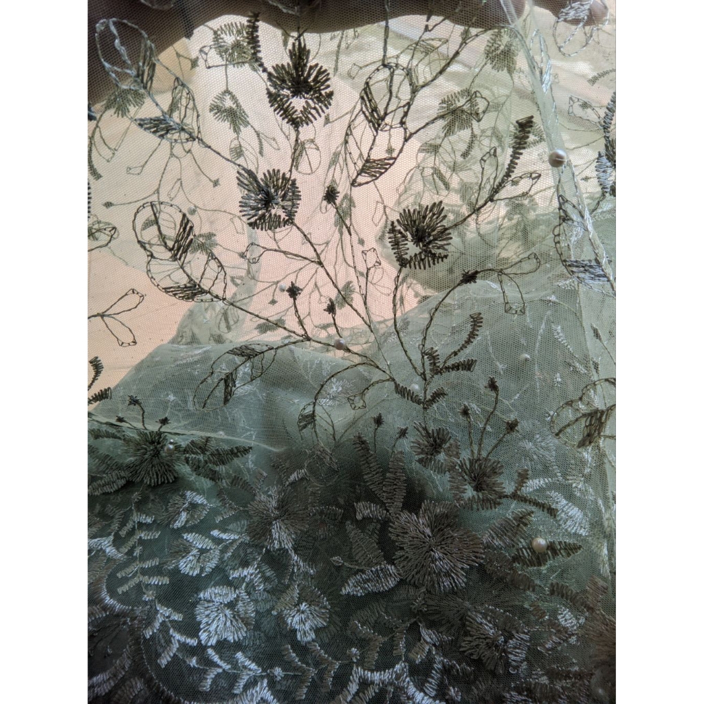 KAIN BRUKAT KEBAYA METERAN TERBARU//MODERN