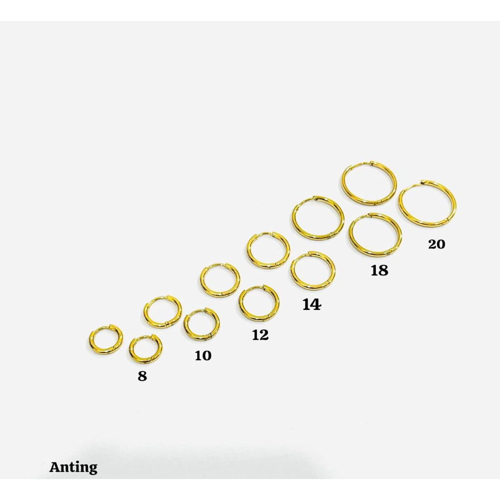 anting bulat titanium