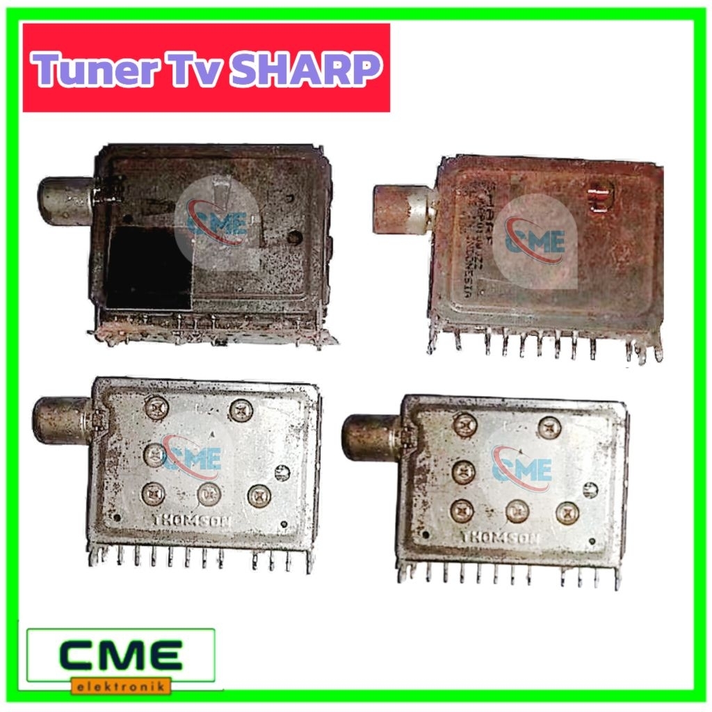 TUNER TV SHARP SECOND CABUTAN ORI ORIGINAL PIN KAKI 6 / 9 / 10 / 11