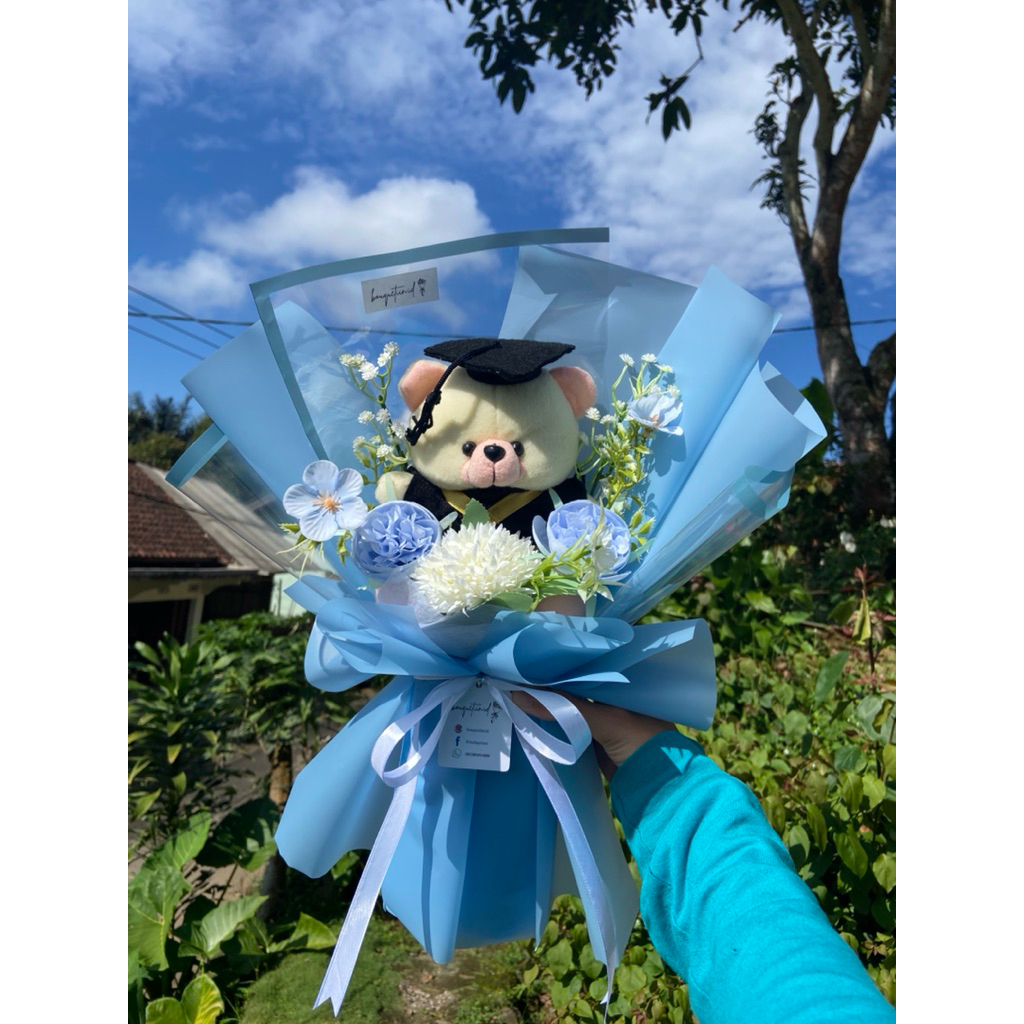 buket bunga boneka/buket boneka dan bunga artificial