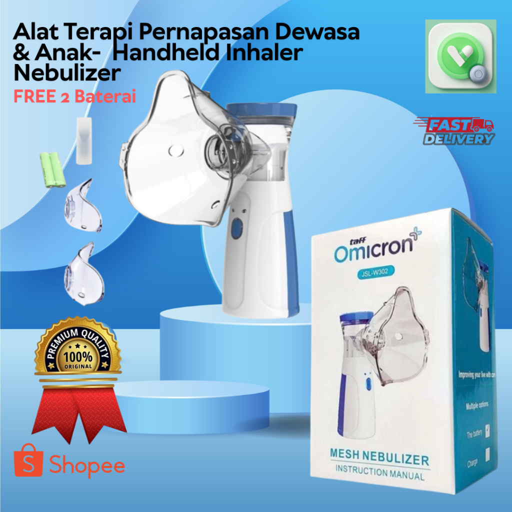 Nebulizer Alat Uap Bantu Pernafasan Nebulizer Portable Alat Nebulizer Ramah Anak